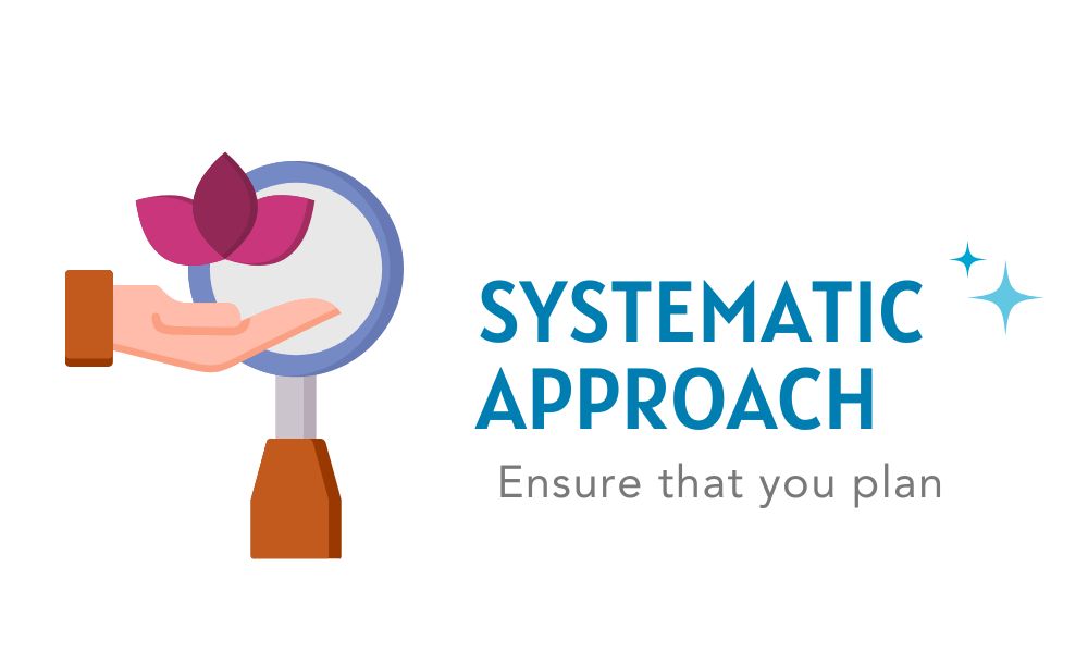 ensure that you plan systematic approach