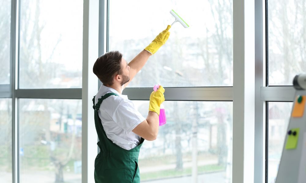 window glass cleaning